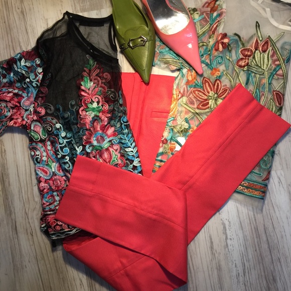 Sleek salmon BR side zip pant - Picture 2 of 8